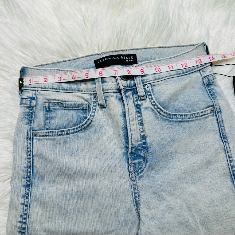 Veronica Beard Carson Light Blue Ankle Flare Jeans 28 - Picture 10 of 11
